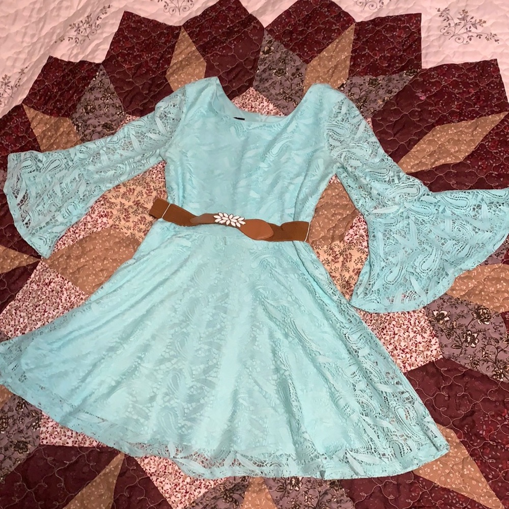 Amy Byer Teal Dress 👗 for Girls Size 16